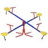 Outdoor Backyard Multiple Kids Playground Equipment 4 Seat Seesaw Teeter Totter For  Active Play 3-8 Years Old