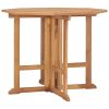 Folding Garden Dining Table 35.4"x35.4"x29.5" Solid Teak Wood