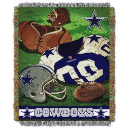 Cowboys OFFICIAL National Football League, "Vintage" 48"x 60" Woven Tapestry Throw by The Northwest Company - 1NFL/05102/0009/RET