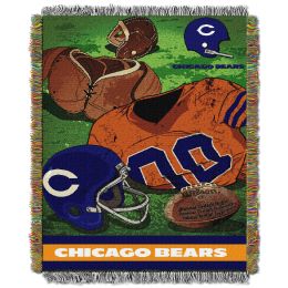 Bears OFFICIAL National Football League, "Vintage" 48"x 60" Woven Tapestry Throw by The Northwest Company - 1NFL/05102/0001/RET