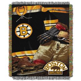 Bruins OFFICIAL National Hockey League, "Vintage" 48"x 60" Woven Tapestry Throw by The Northwest Company - 1NHL/05102/0001/RET