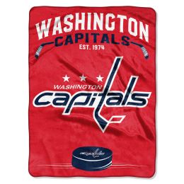Capitals OFFICIAL National Hockey League, "Inspired" 60"x 80" Raschel Throw by The Northwest Company - 1NHL/08020/0025/RET