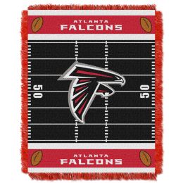 Falcons OFFICIAL National Football League, "Field" Baby 36"x 46" Triple Woven Jacquard Throw by The Northwest Company - 1NFL/04401/0012/RET