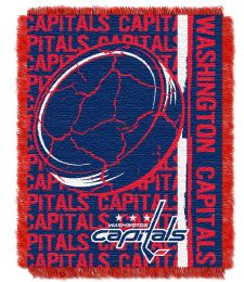 Capitals OFFICIAL National Hockey League, "Double Play" 46"x 60" Triple Woven Jacquard Throw by The Northwest Company - 1NHL/01903/0025/RET