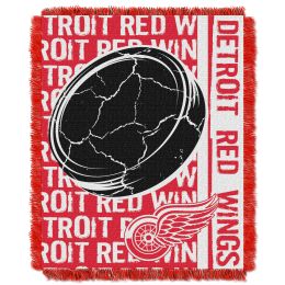 Redwings OFFICIAL National Hockey League, "Double Play" 46"x 60" Triple Woven Jacquard Throw by The Northwest Company - 1NHL/01903/0006/RET