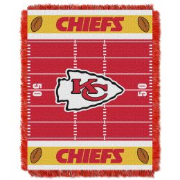 Chiefs OFFICIAL National Football League, "Field" Baby 36"x 46" Triple Woven Jacquard Throw by The Northwest Company - 1NFL/04401/0007/RET