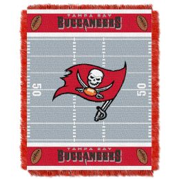 Bucs OFFICIAL National Football League, "Field" Baby 36"x 46" Triple Woven Jacquard Throw by The Northwest Company - 1NFL/04401/0006/RET