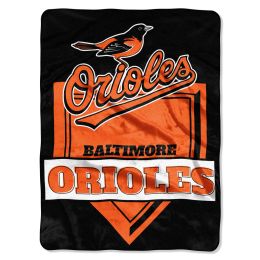 Orioles OFFICIAL "Home Plate" Raschel Throw Blanket - 1MLB/68001/0003/RET