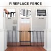 5-Panel Metal Baby Playpen Fireplace Safety Fence, Extra Wide Barrier Gate for Indoor Baby/Pet /Christmas Tree XH