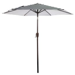 7.5Ft Patio Umbrella Outdoor Table Market Umbrella with Push Button Tilt and Crank