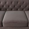 [New+video] 82.75"Sofa Low Back Tufted 3-Seater Sofa, Key Arms,Nailhead,Velvet,