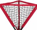 Portable Batting Movable Baseball & Softball Practice Ball Caddy Stands Foldable Pyramid Net Stand Training Softball Tennis Ball - red