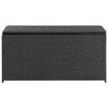 Garden Storage Box Poly Rattan 39.3"x19.6"x19.6" Black