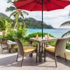 Outdoor Garden Pool Heavy Duty Round Umbrella Base Stand 23-lbs 17 3/4 Inch
