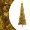 Slim Christmas Tree Gold 70.9"