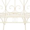 Garden Bench 37.4" Iron Antique White
