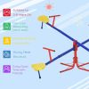 Outdoor Backyard Multiple Kids Playground Equipment 4 Seat Seesaw Teeter Totter For  Active Play 3-8 Years Old