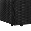 Garden Bed Black 76.8"x23.6" Poly Rattan