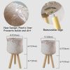 Wicker Planter Basket w Removable Legs for Indoor and Outdoor - All Weather Woven Flower Pots Cover
