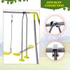 3 in 1 Metal Swing Set for Backyard, Heavy Duty A-Frame, Height Adjustment