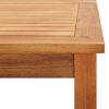 Garden Coffee Table 23.6"x23.6"x14.2" Solid Acacia Wood