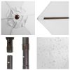 7.5Ft Patio Umbrella Outdoor Table Market Umbrella with Push Button Tilt and Crank