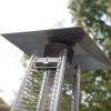 40000BTU Pyramid Propane Patio Heater, Quartz Glass Tube, Bronze