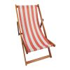 Outdoor/ beach /swimming pool /populus wood sling chair Orange Stripe color:Orange