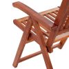 Folding Patio Chairs 4 pcs Solid Acacia Wood