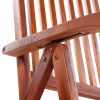 Folding Patio Chairs 4 pcs Solid Acacia Wood