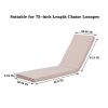 Outdoor Lounge Chair Cushion Replacement Patio outdoor furniture Seat Cushion Chaise Lounge Cushion Khaki