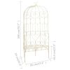 Garden Bench 37.4" Iron Antique White