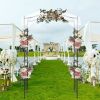 Bridge Roof Wrought Iron Arches Plant Climbing Frame RT