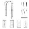 Bridge Roof Wrought Iron Arches Plant Climbing Frame RT