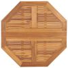Folding Garden Dining Table 35.4"x35.4"x29.5" Solid Teak Wood