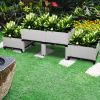 4Pcs Free Splicing Injection Planting Box White