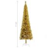 Slim Christmas Tree Gold 70.9"
