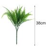 2Pcs Artificial Plants Realistic Plastic Fake Green Plant for Home Decor