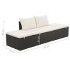 Garden Bed Black 76.8"x23.6" Poly Rattan