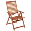 Folding Patio Chairs 4 pcs Solid Acacia Wood