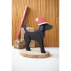 Wooden Tabletop Christmas Labrador