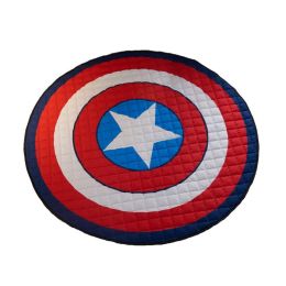 Crawling fabric non-slip reinforced breathable cushion children's play pad climbing pad round integral carpet (Style: Style2)