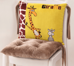 Cartoon Siamese Cushion Back (Color: GiraffeA)