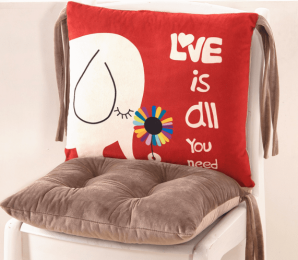 Cartoon Siamese Cushion Back (Color: Elephant)