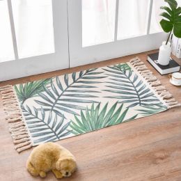 Ethnic Style Handmade Cotton Hemp Retro Mat (Color: 14style)
