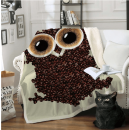 Explosive thickening blanket cotton velvet lazy blanket Napping blanket outdoor blanket (Color: C 73)