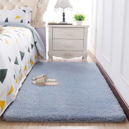Modern New Chinese Carpet Living Room Chinese Wind Bedroom Full of Room Ancient Wind Sofa, Tea Table and Bedside Blanket (Color: Gray)