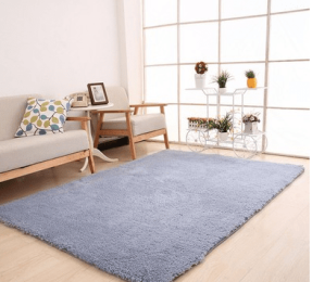 Living Room Rug Area Solid Carpet Fluffy Soft Home Decor White Plush Carpet Bedroom Carpet Kitchen Floor Mats White Rug Tapete (China) (Color: Gray)