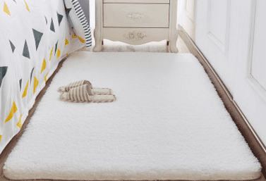 Modern New Chinese Carpet Living Room Chinese Wind Bedroom Full of Room Ancient Wind Sofa, Tea Table and Bedside Blanket (Color: White)