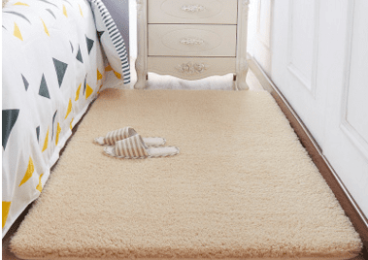 Modern New Chinese Carpet Living Room Chinese Wind Bedroom Full of Room Ancient Wind Sofa, Tea Table and Bedside Blanket (Color: Camel)